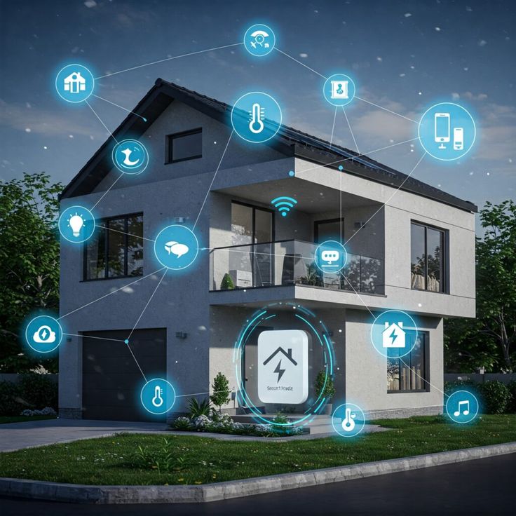 Ambiente domestico moderno con tecnologia discreta